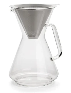 Edelstahl-Permanentfilter für Kaffeebereiter mit Dauerfilter Borosilikatglas