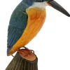 Eisvogel Lindenholz handgeschnitzt