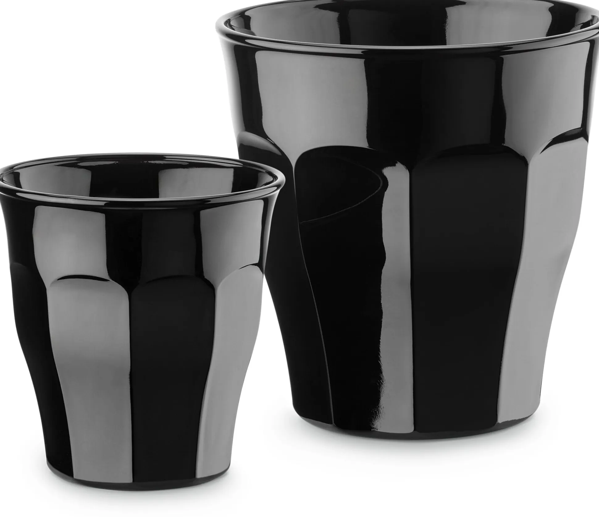 Französisches Kaffeeglas schwarz