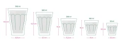 Französisches Kaffeeglas schwarz
