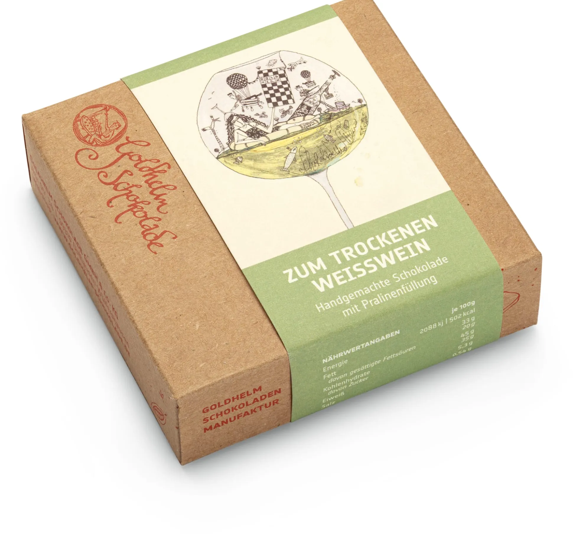 Ganache-Schokolade „zum trockenen Weißwein“