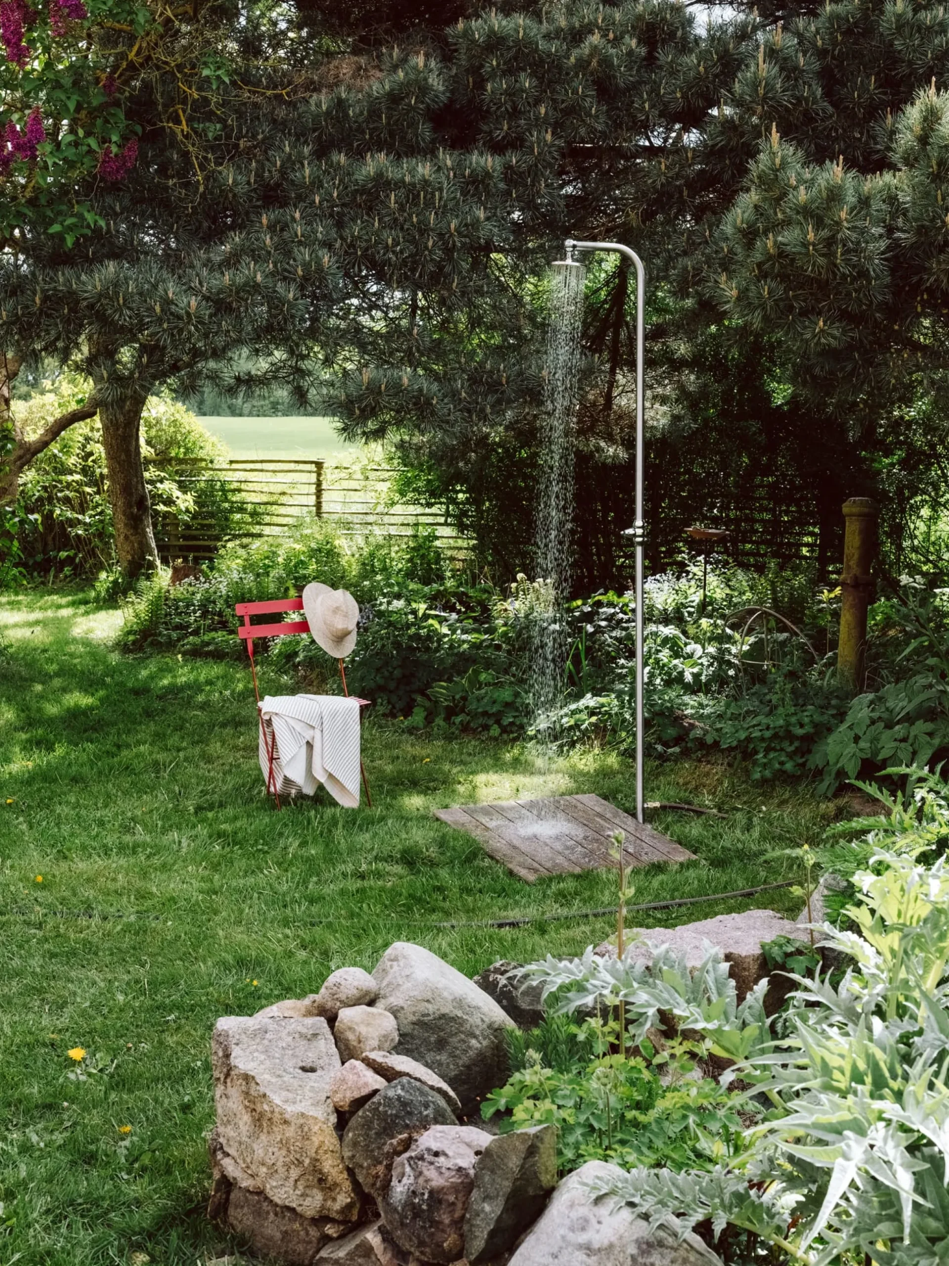 Gartendusche Edelstahl