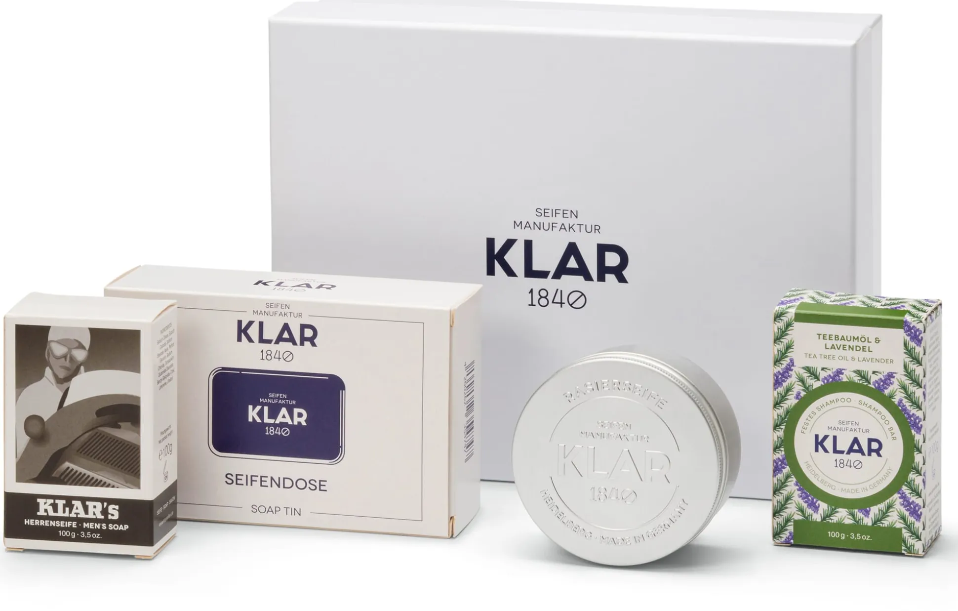 Geschenkset Klar Seifen Herren