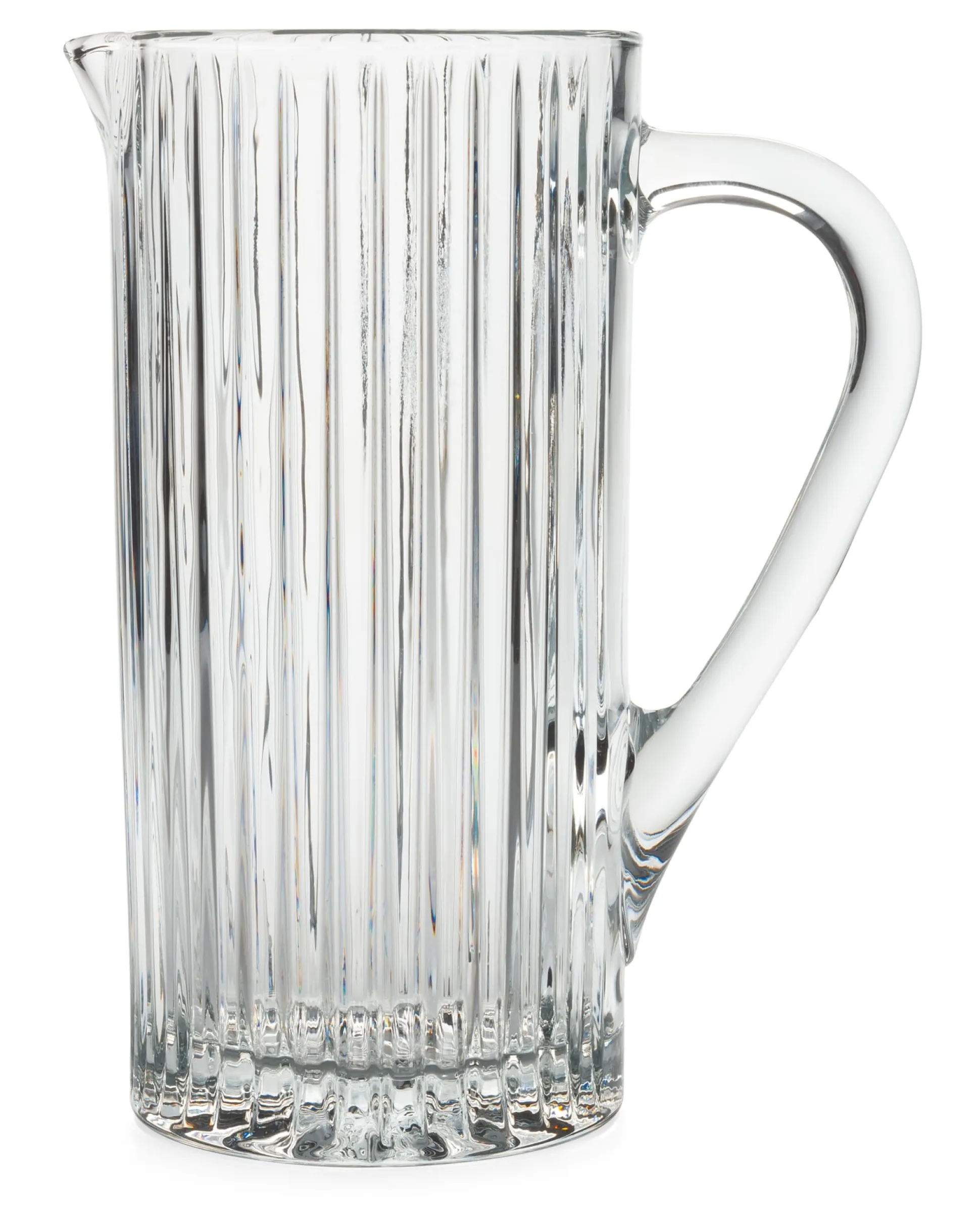 Glaskanne gerippt