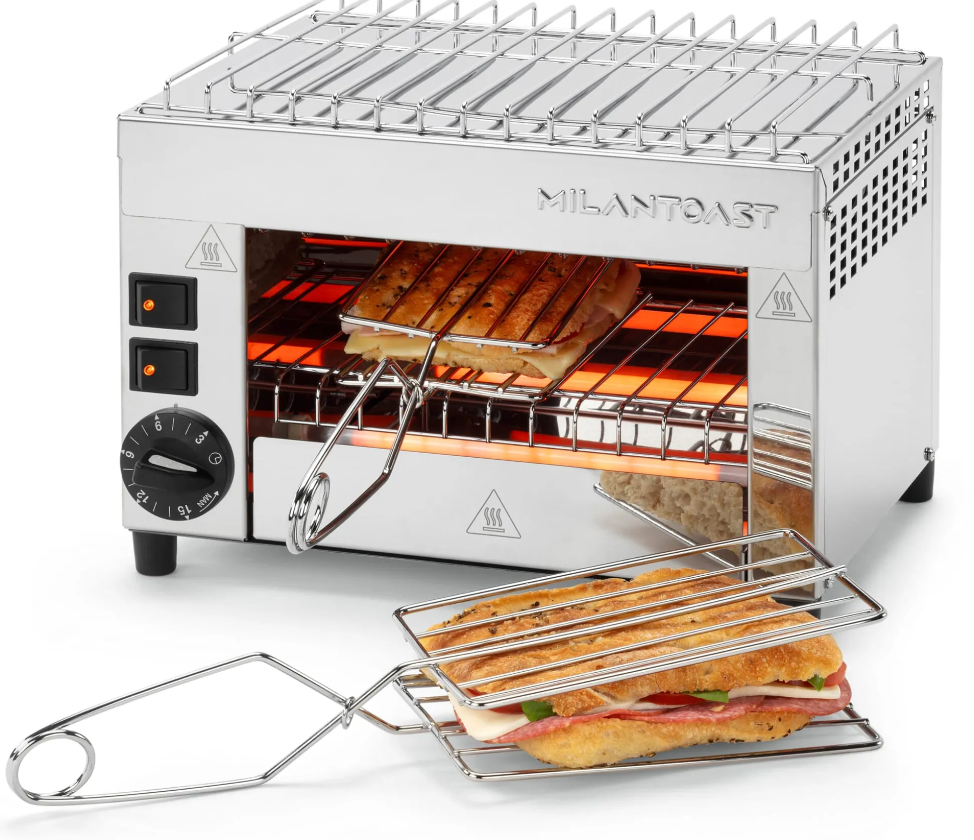 Grill-Toaster mit Quarzstrahlern