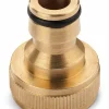 Hahnanschlussstecker Messing