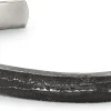 Herren-Armreif Sandguss Oxid, Anthrazit