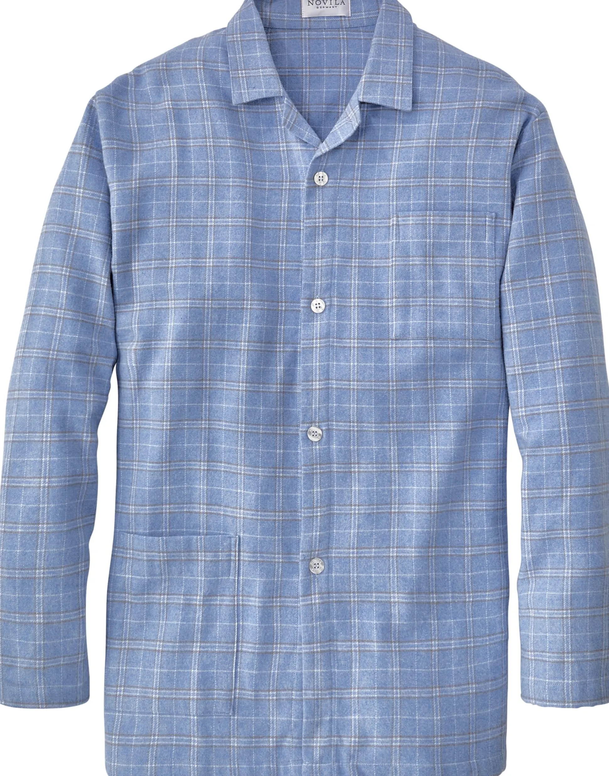 Herren-Flanellpyjama kariert