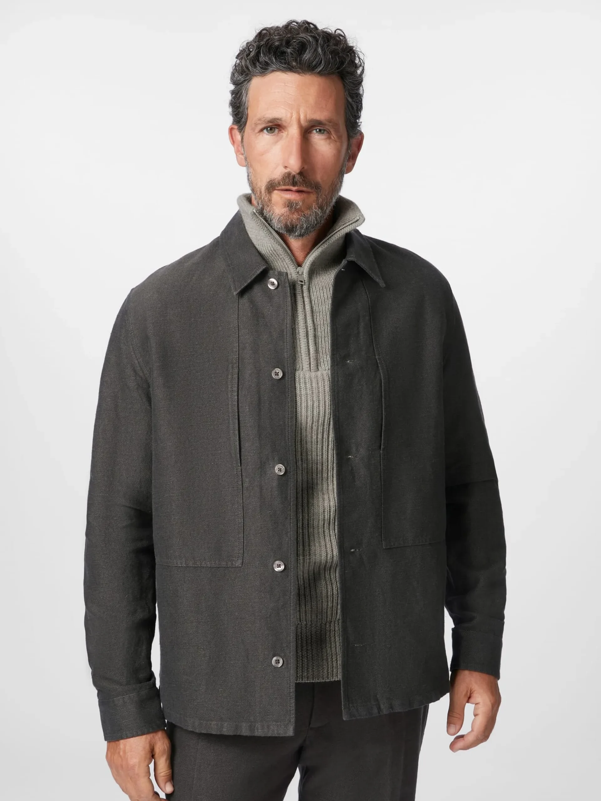 Herren-Hemdjacke