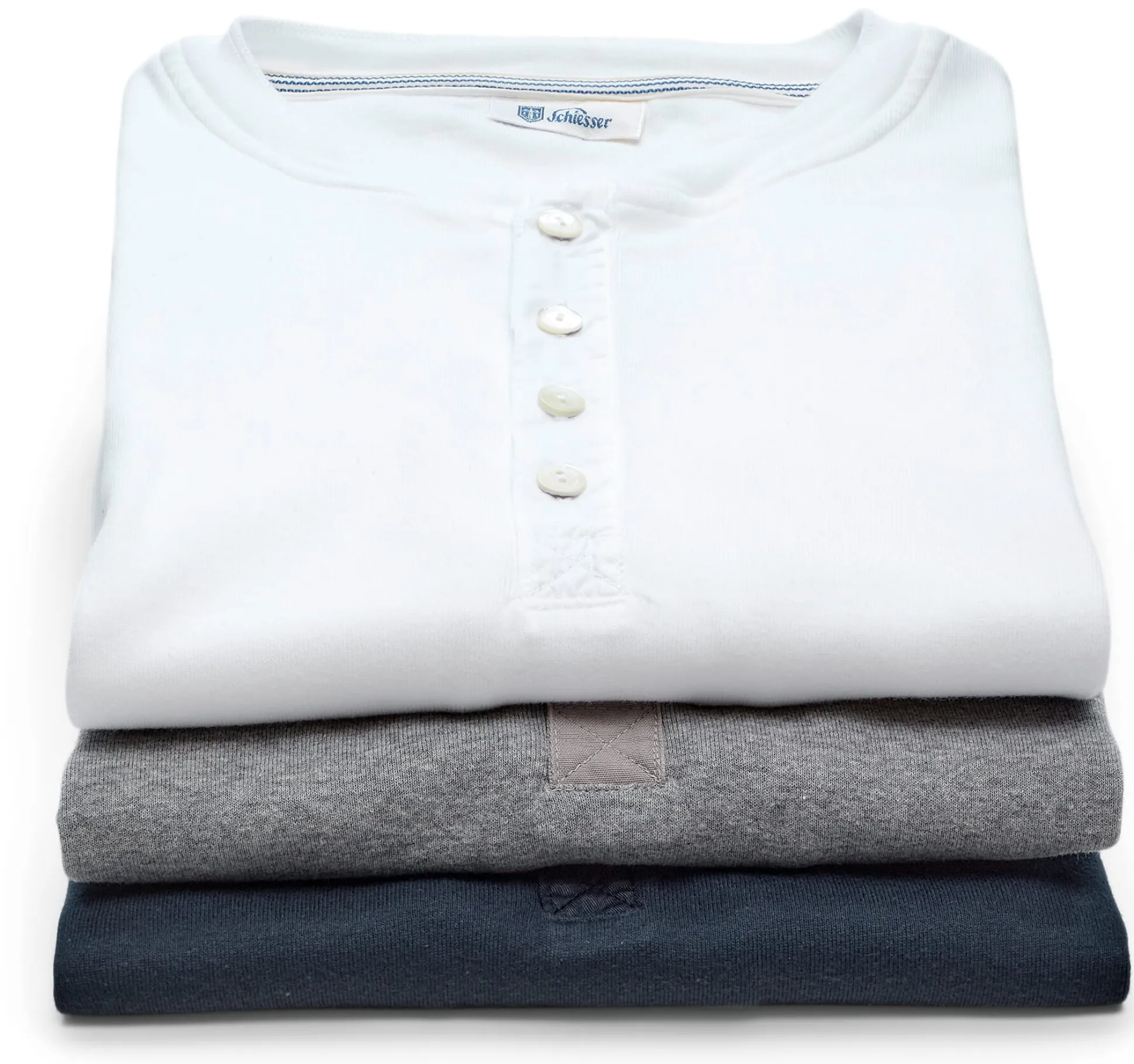Herren-Henley-Shirt Langarm