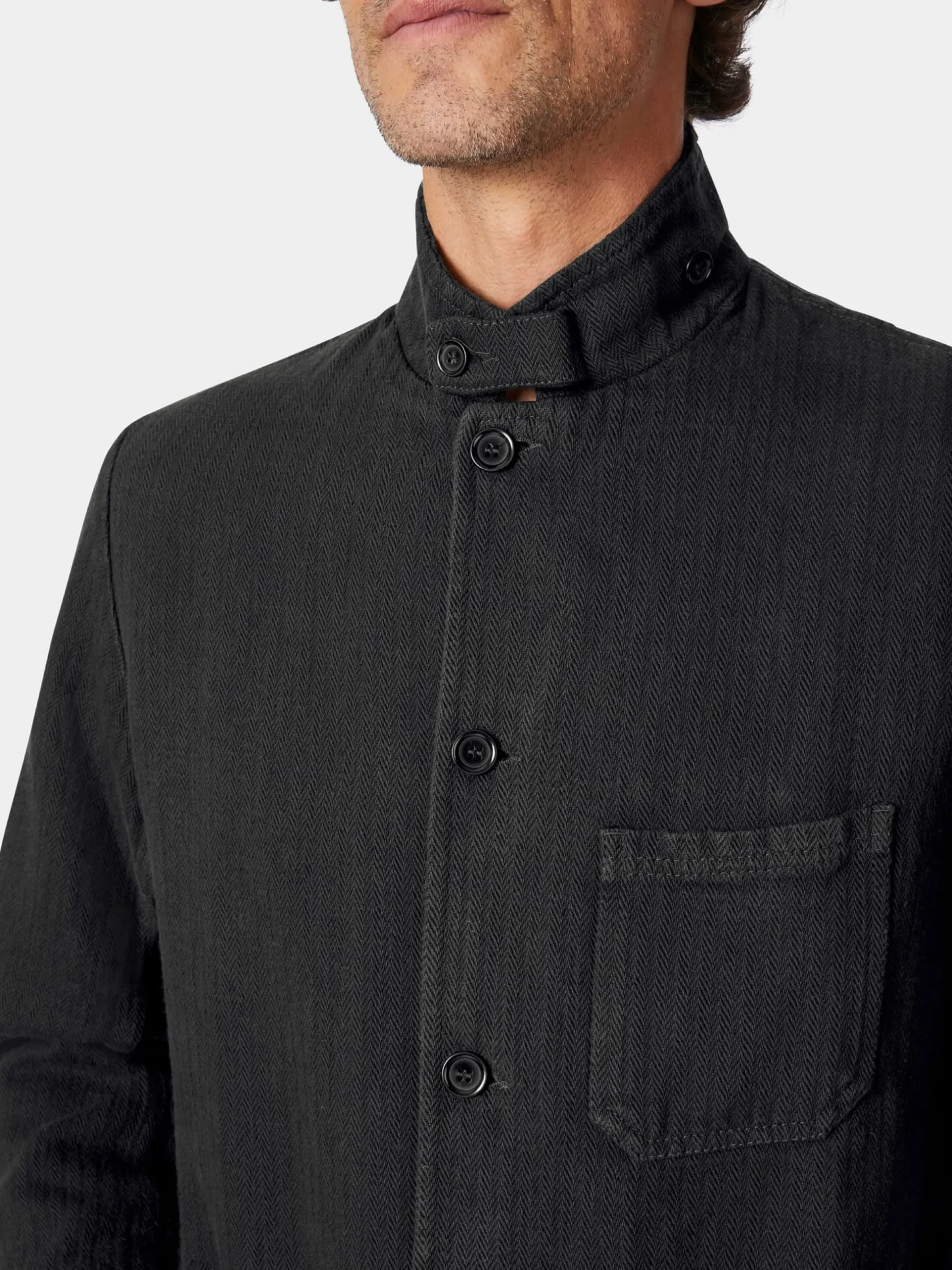 Herrenjacke Baumwolle und Leinen