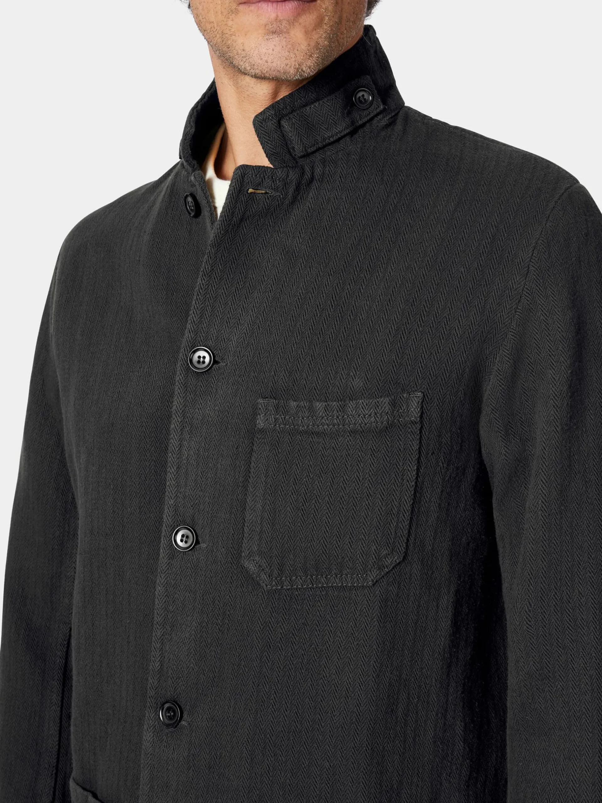Herrenjacke Baumwolle und Leinen
