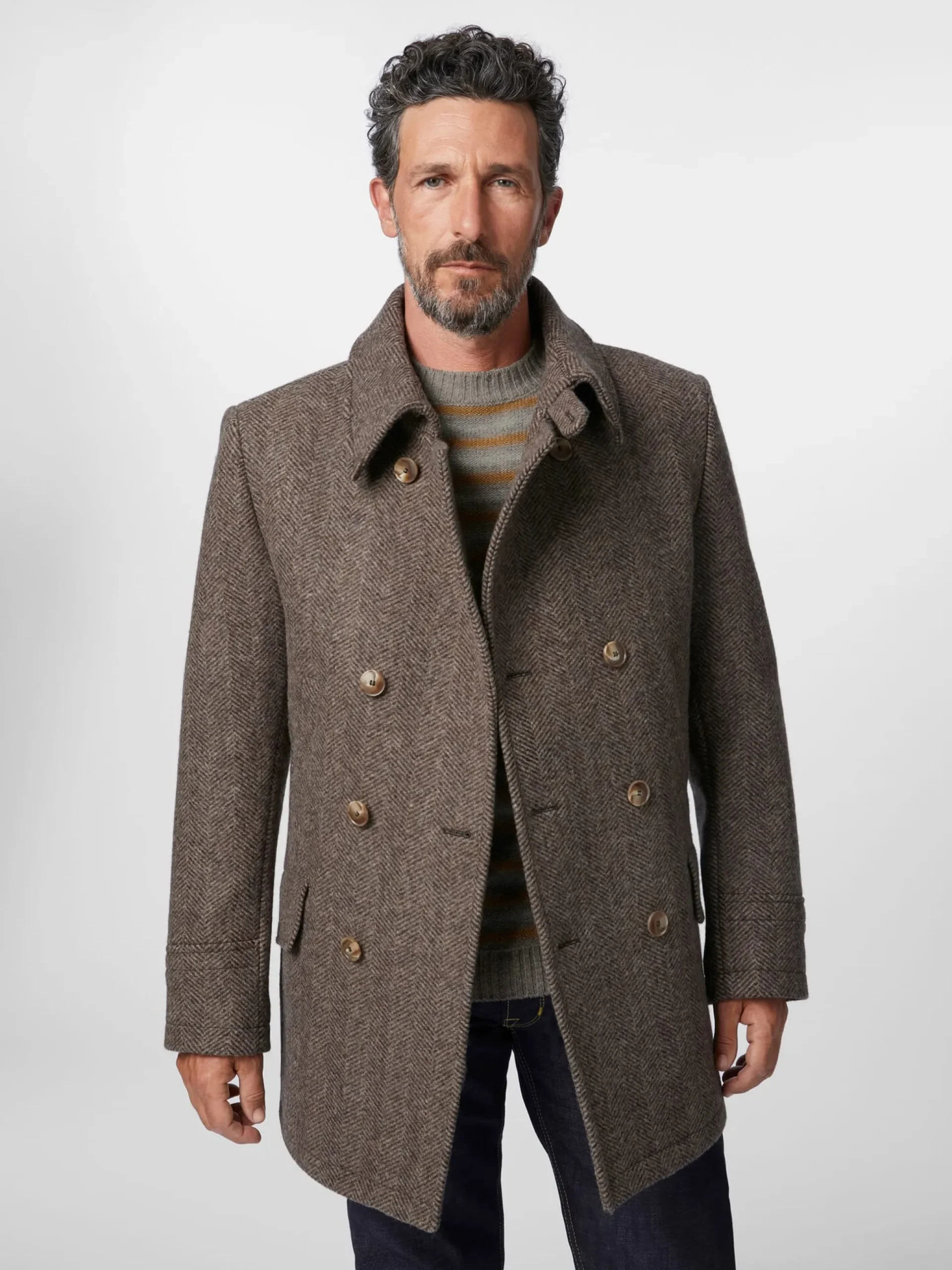 Herrenjacke Doppelreiher