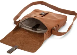 Herren-Leder Crossbag, Cognac