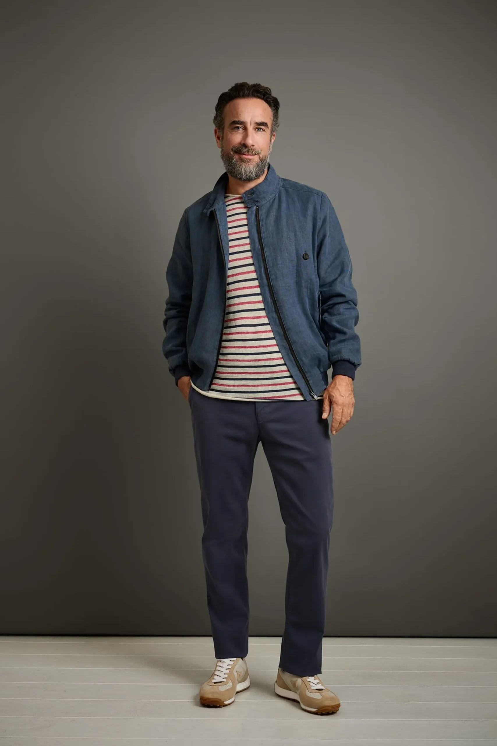 Herren-Leinenblouson