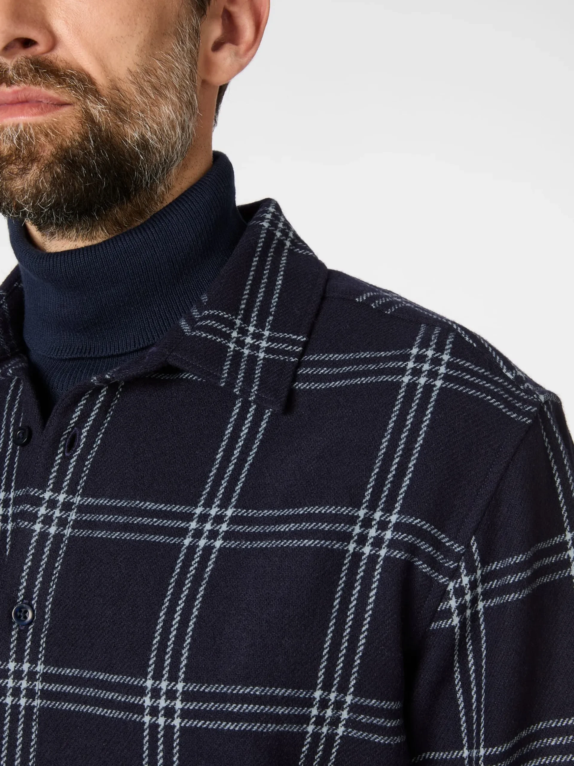 Herren-Overshirt Wolle