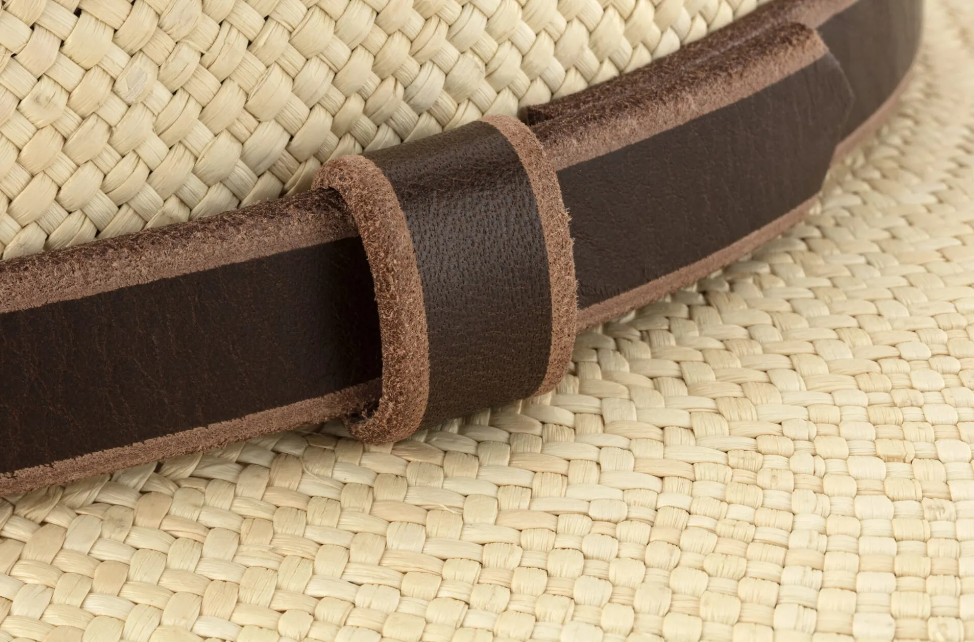 Herren-Panamahut mit Lederband