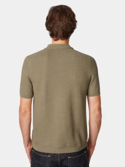 Herren-Poloshirt gestrickt