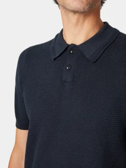 Herren-Poloshirt gestrickt