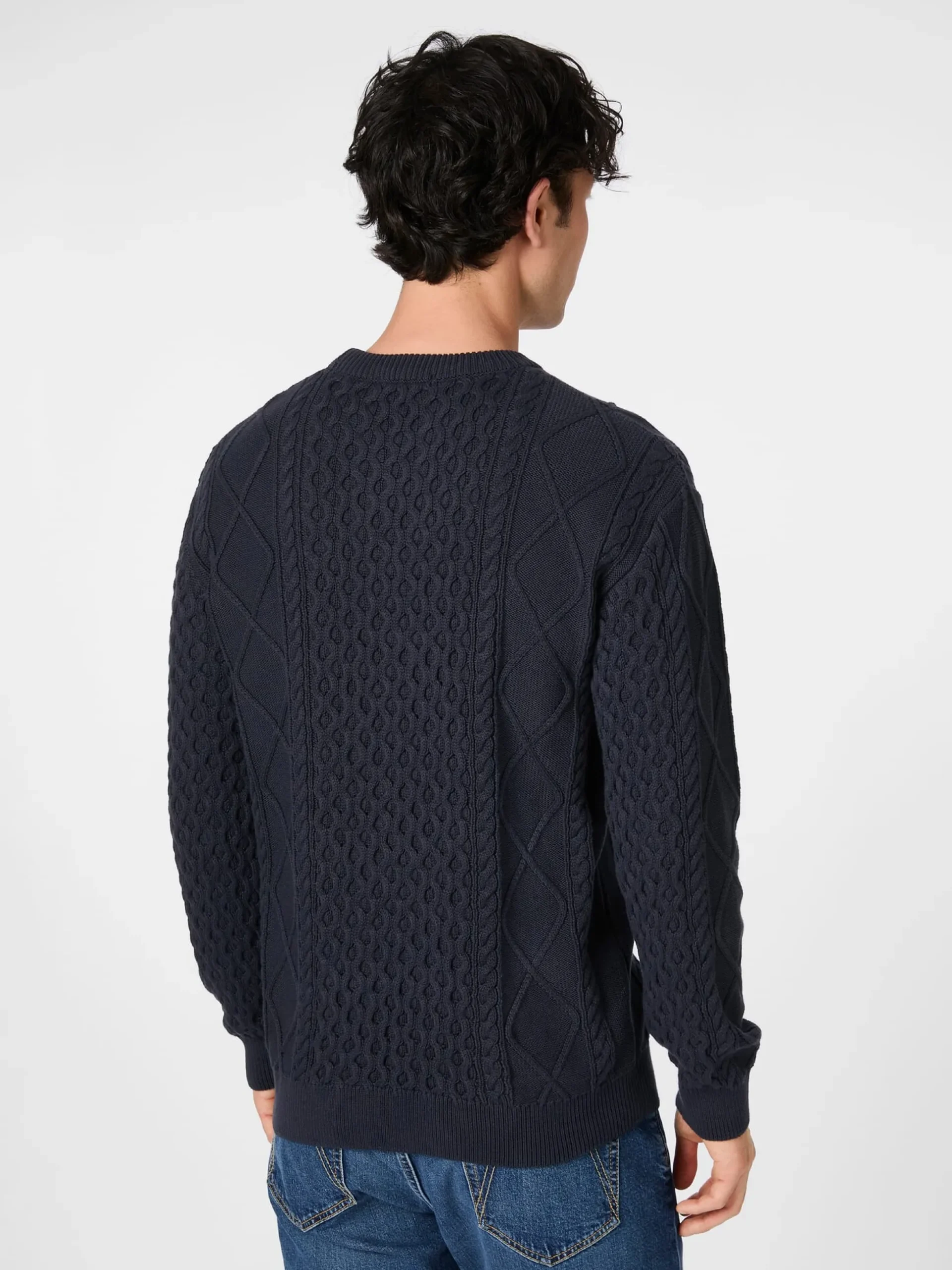 Herrenpullover Aranmuster