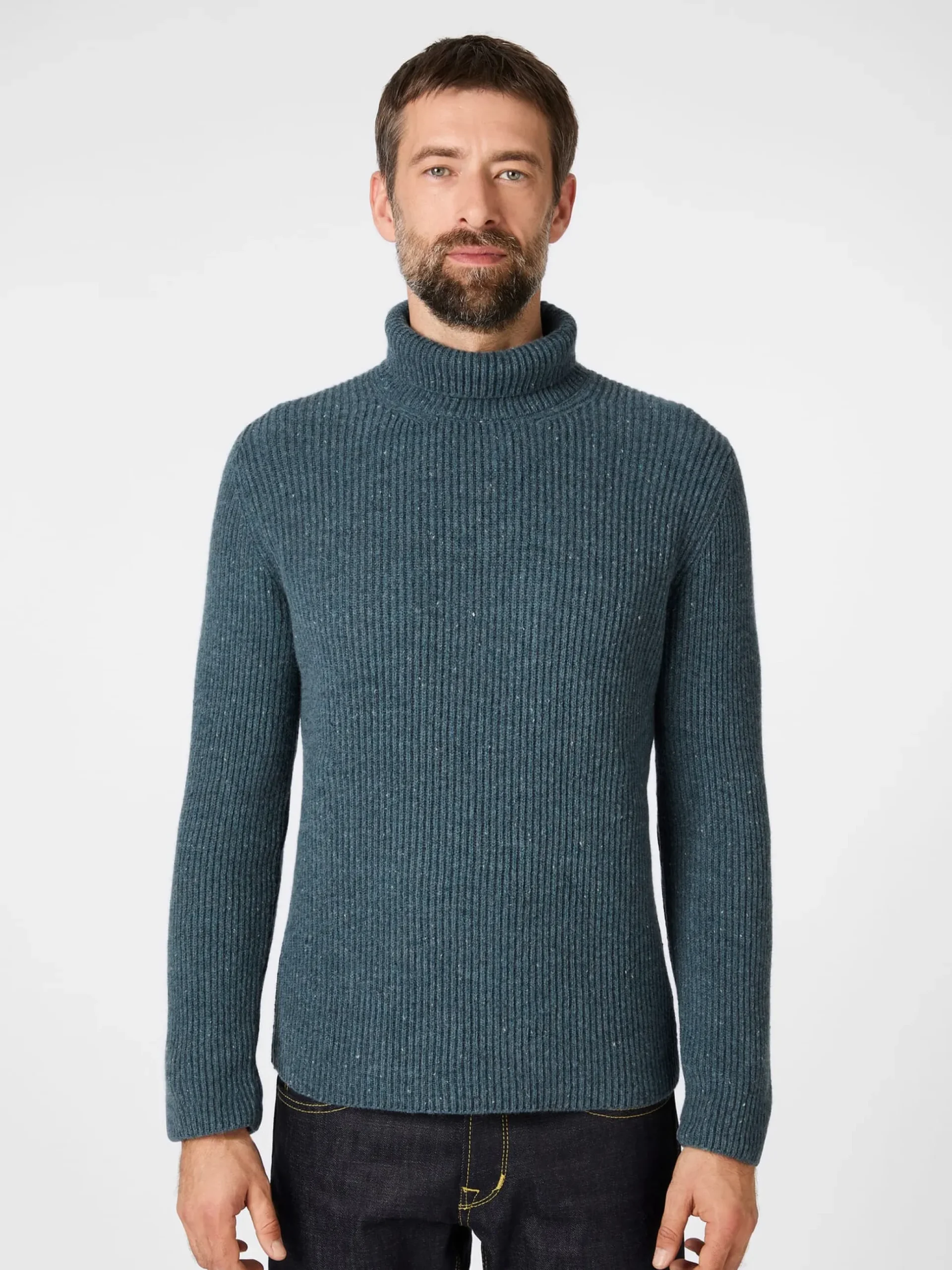 Herrenpullover Melangegarn