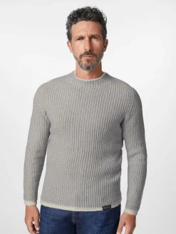 Herrenpullover Rippe