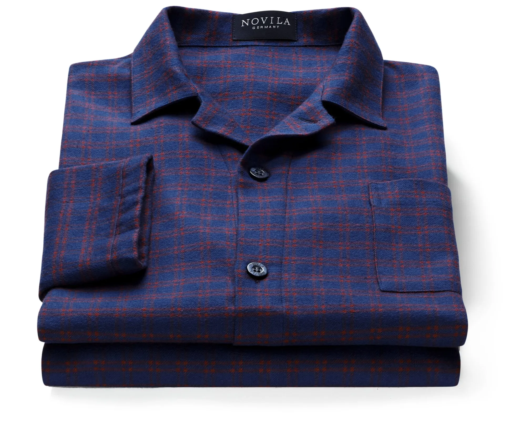 Herrenpyjama Flanell gemustert