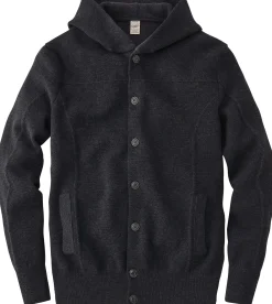 Herrenstrickjacke mit Kapuze