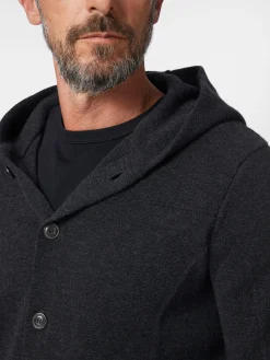 Herrenstrickjacke mit Kapuze