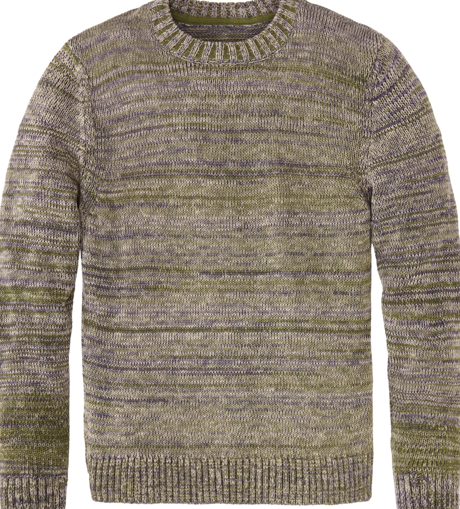 Herren-Strickpullover meliert