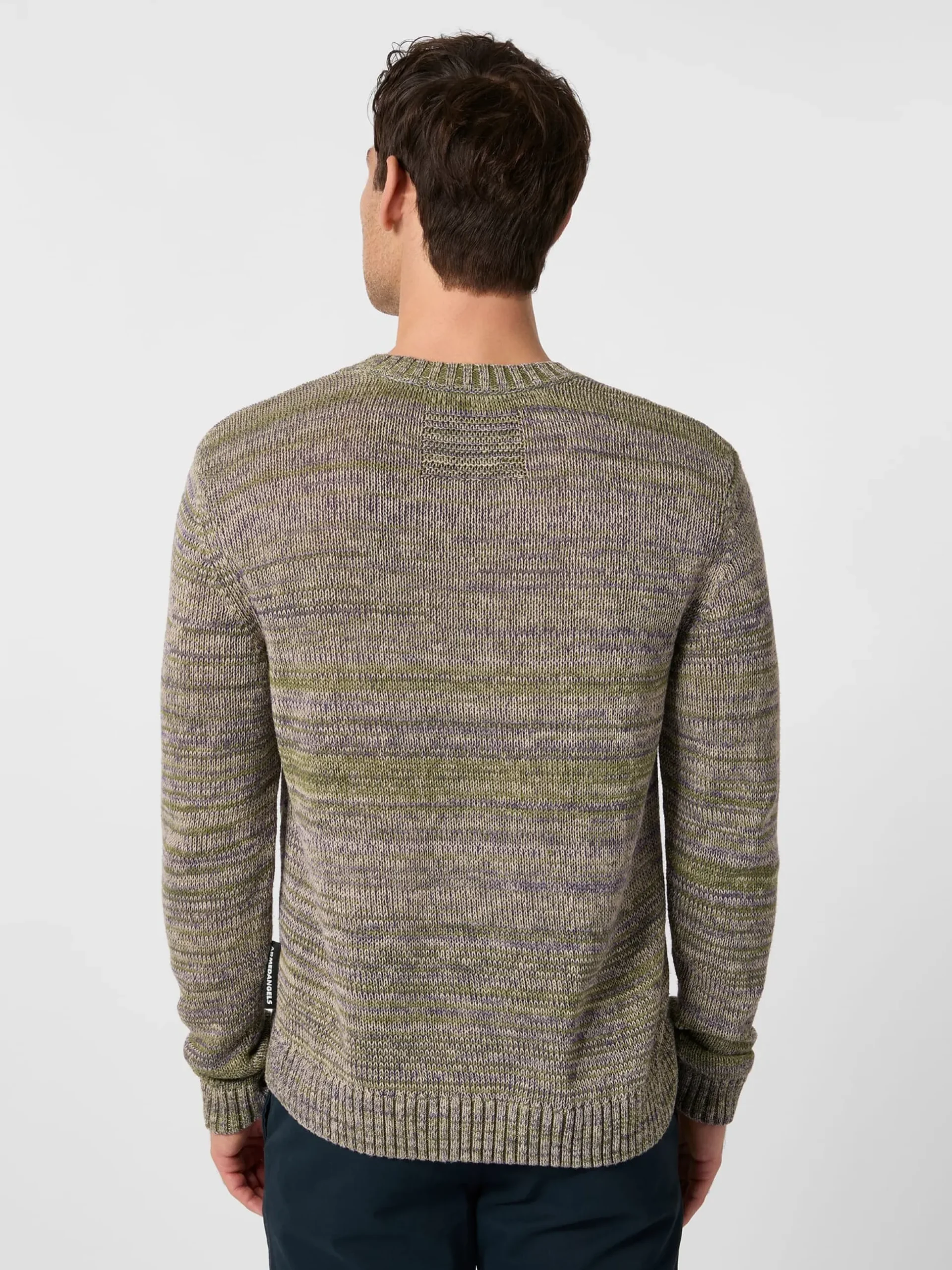 Herren-Strickpullover meliert