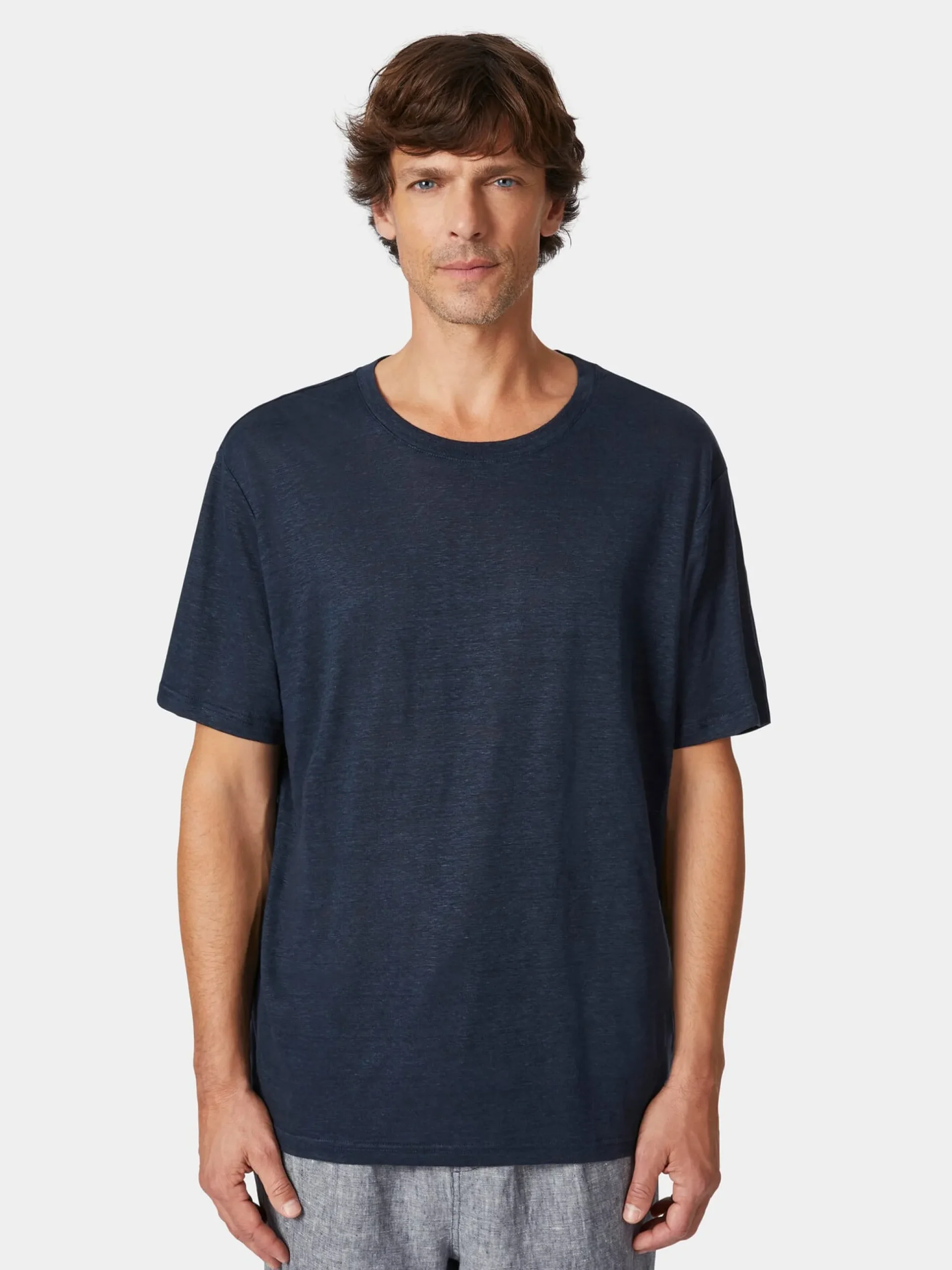 Herren-T-Shirt Leinen