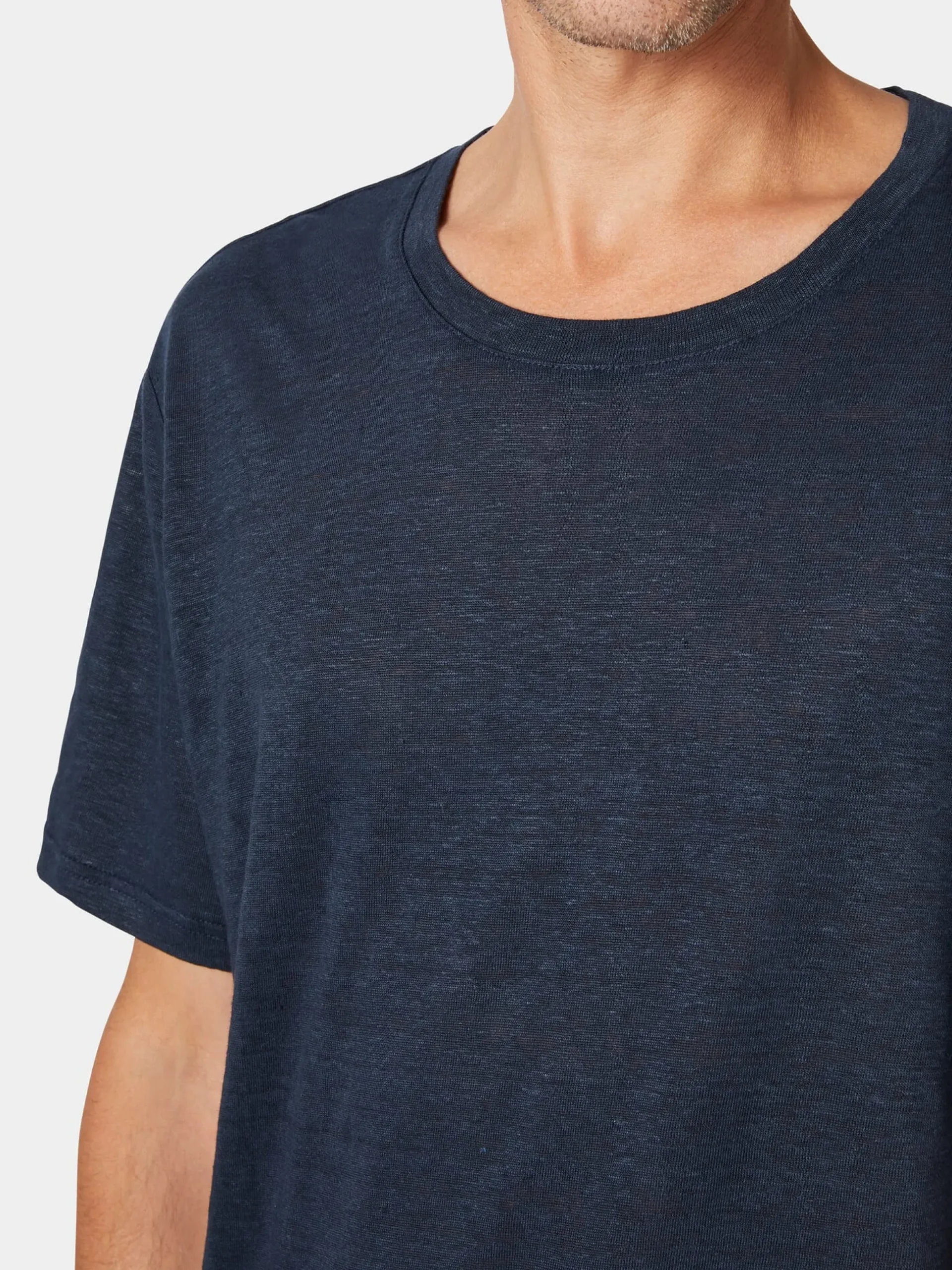 Herren-T-Shirt Leinen