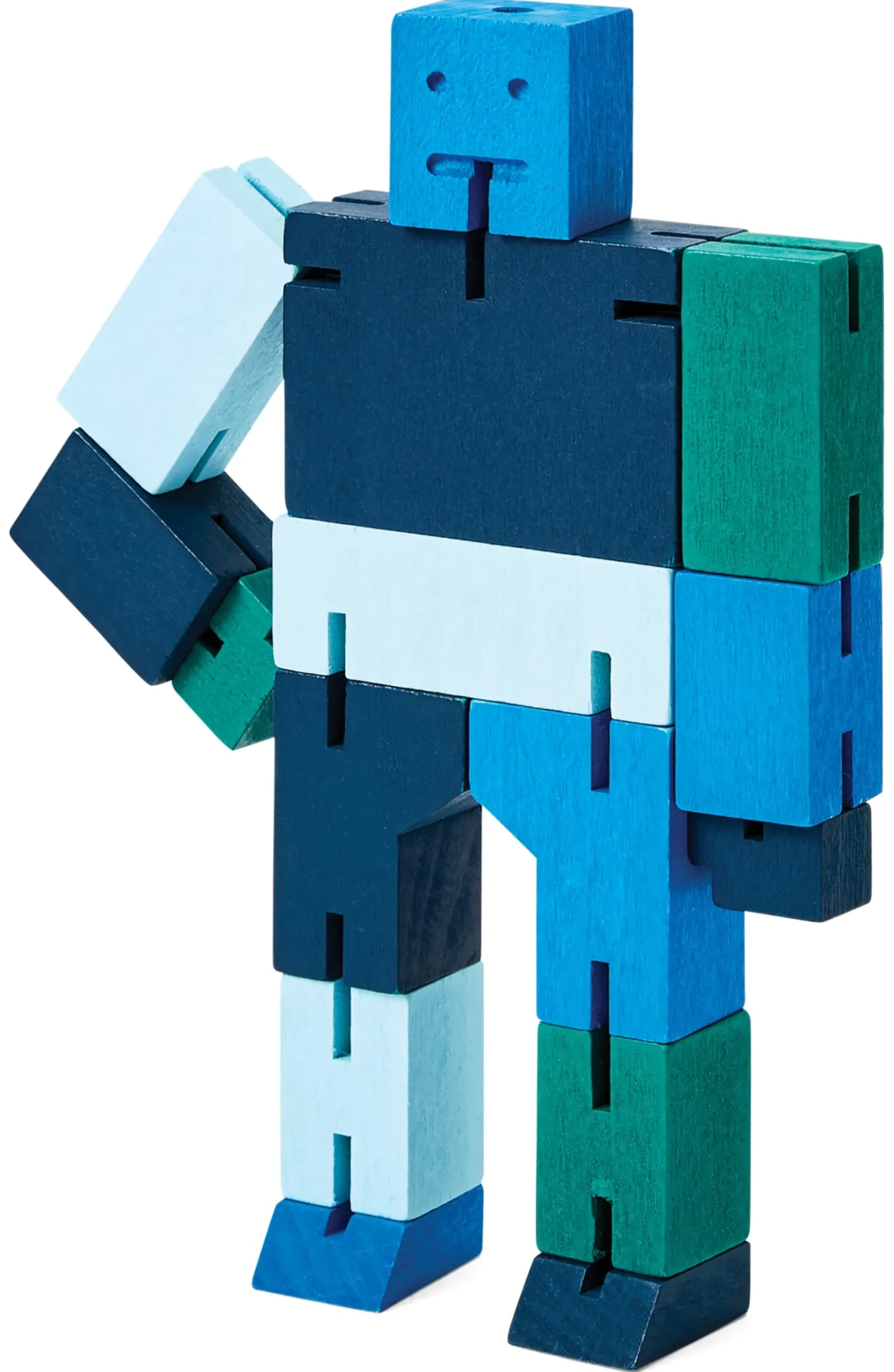 Holzfigur Cubebot