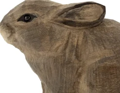 Kaninchen Lindenholz handgeschnitzt