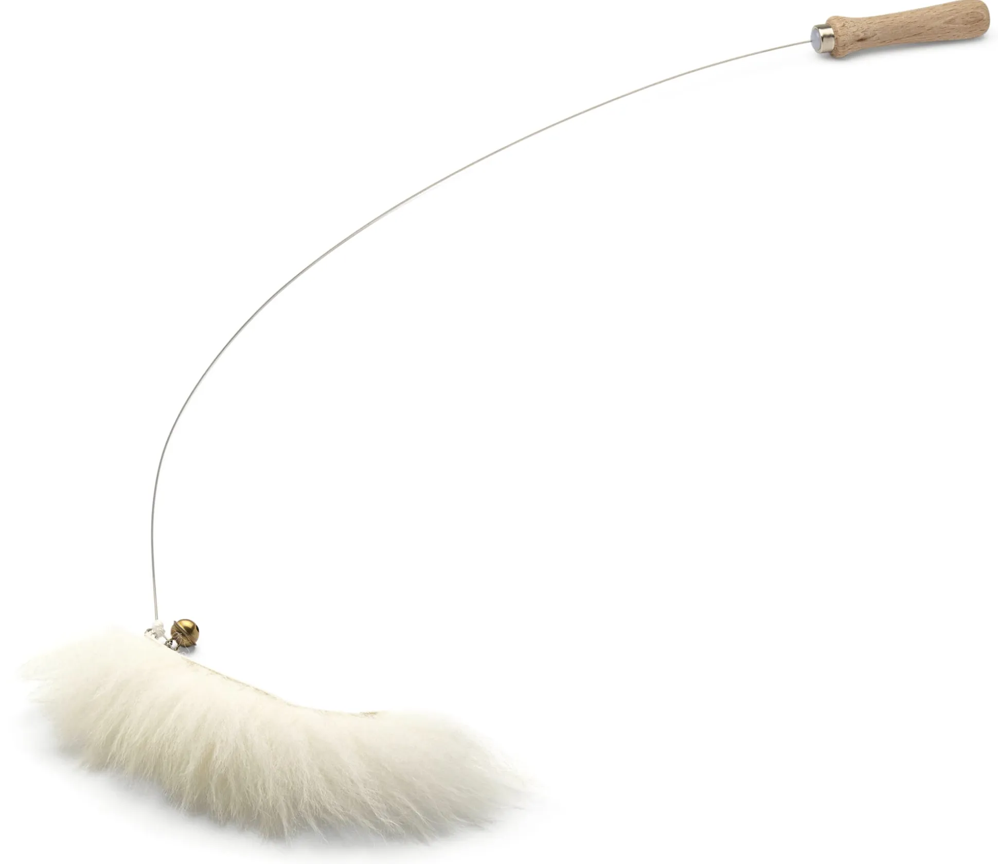 Katzenspielzeug Angel mit Schaffell
