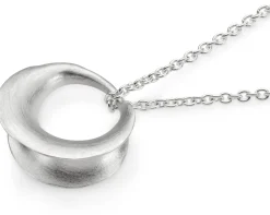 Kette mit Anhänger matt, Silber