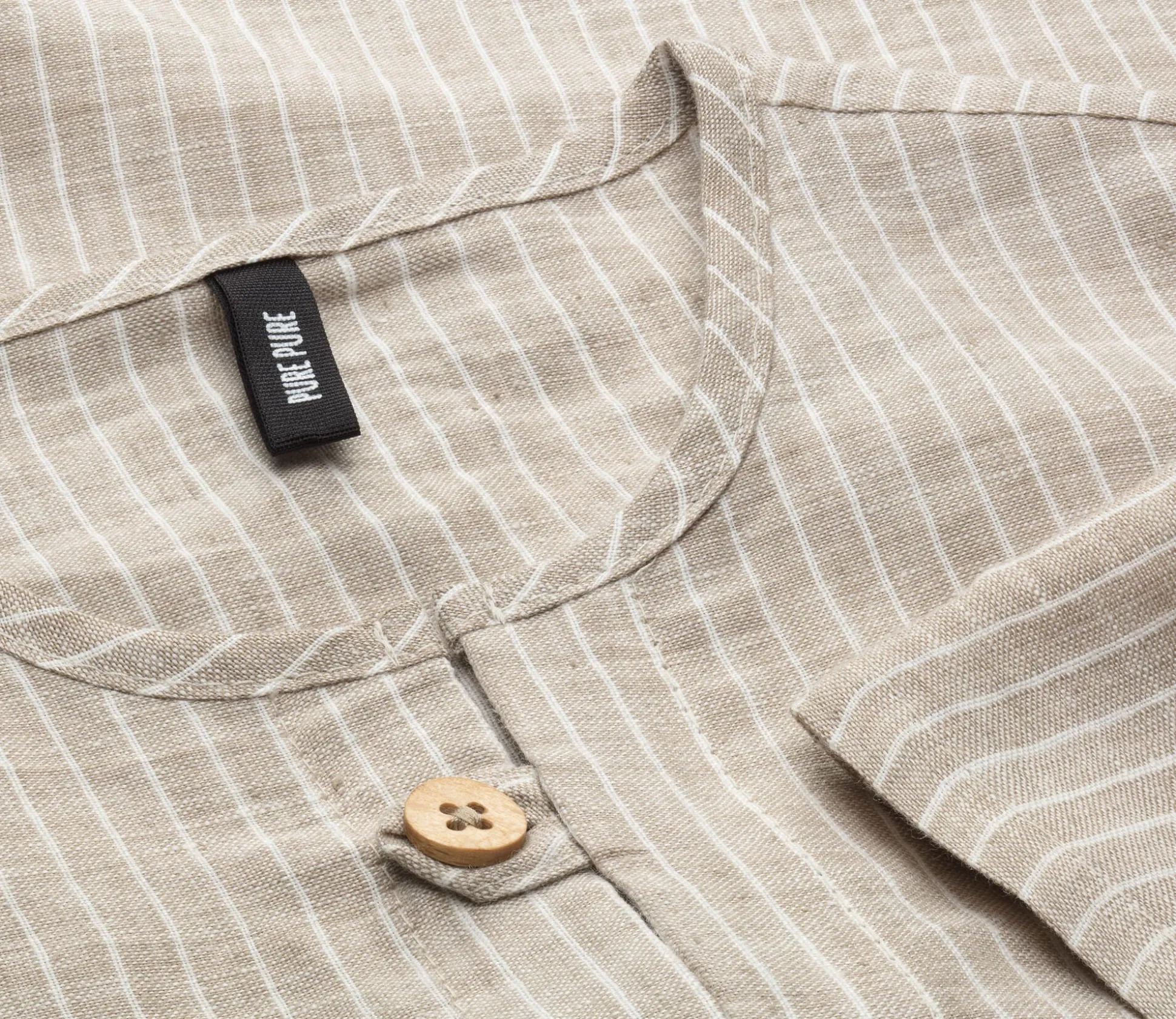 Kinder-Langarmshirt Leinen gestreift
