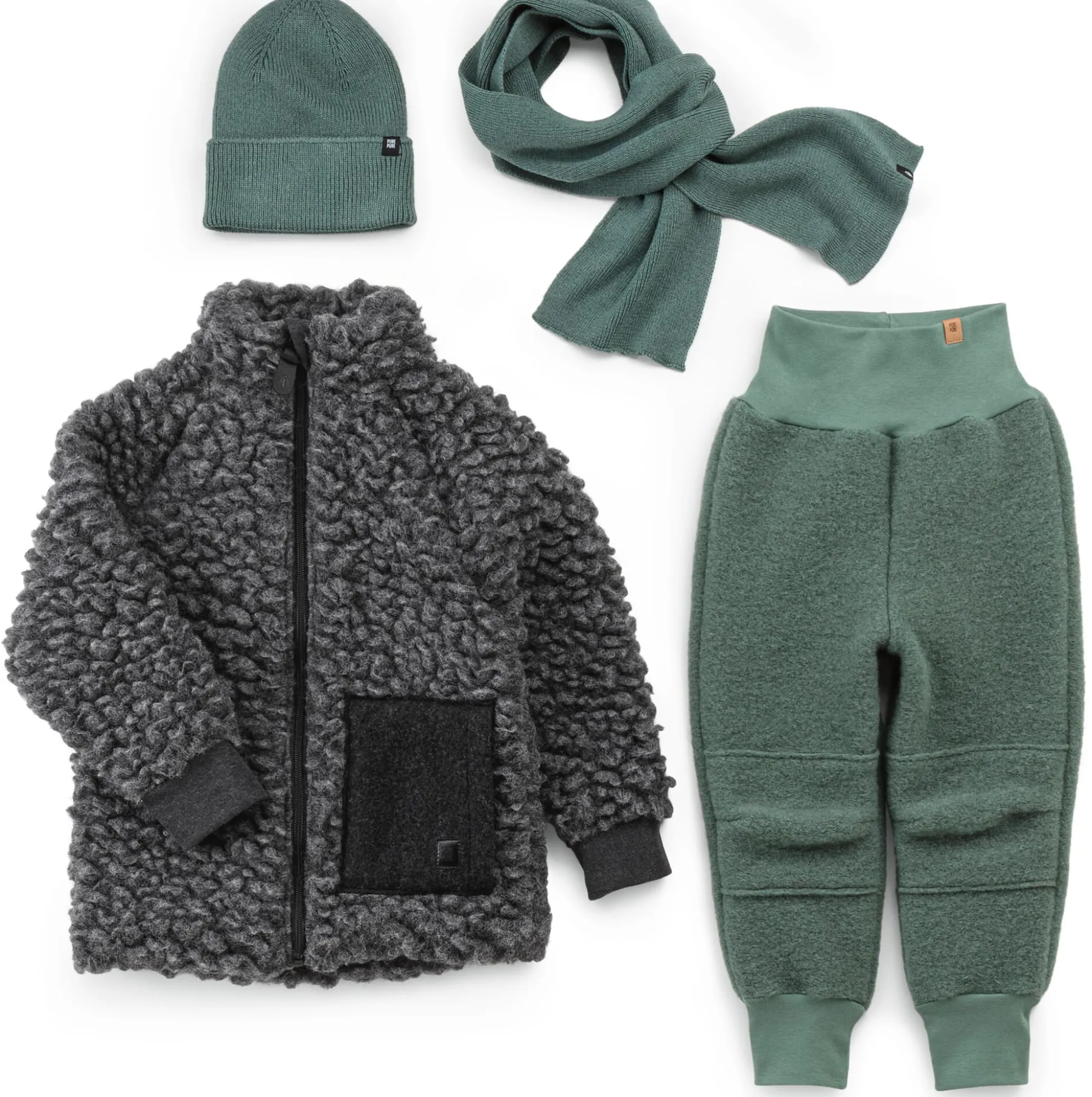 Kinder-Schal Merino-Baumwolle-Seide