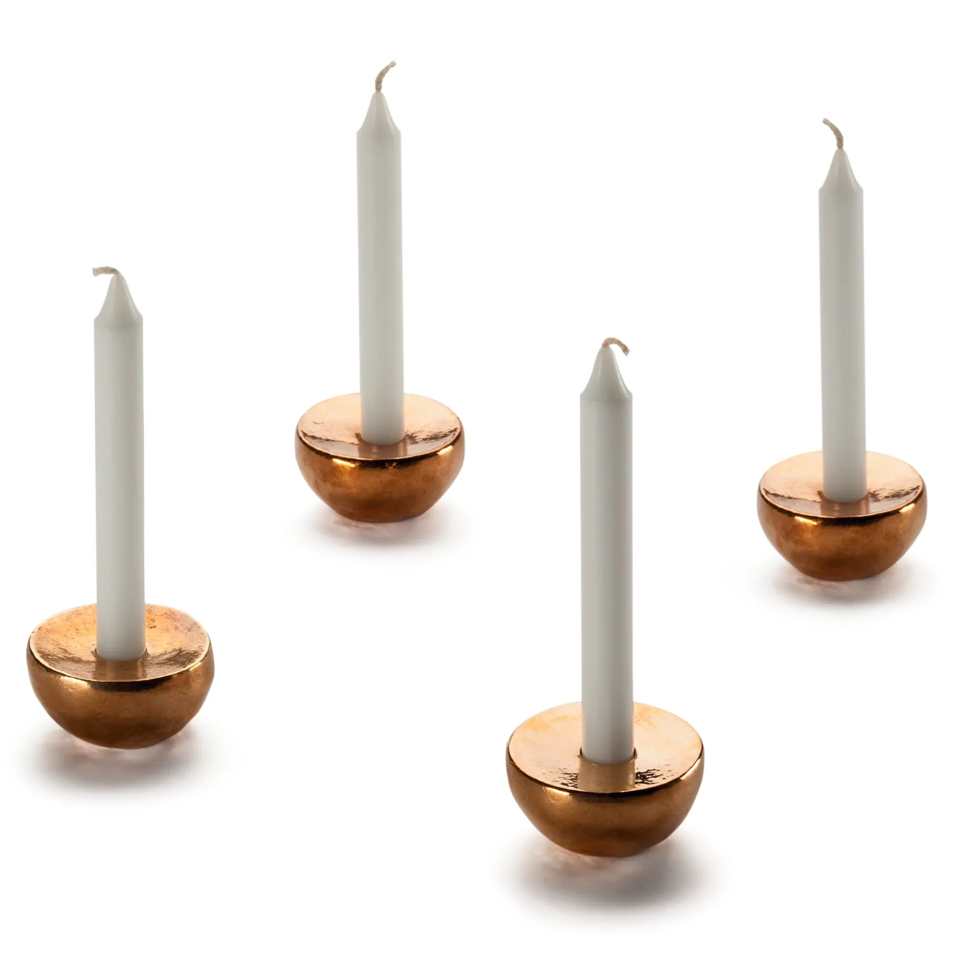 Kleiner Tischleuchter Bronzeguss