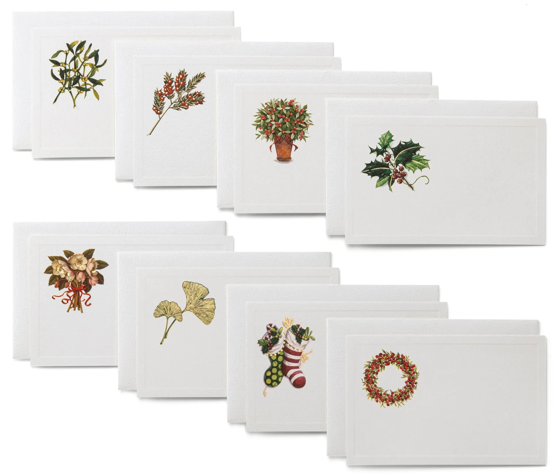 Kleine Weihnachtskarten floral