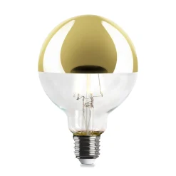 LED-Kopfspiegellampe Globe, Messing