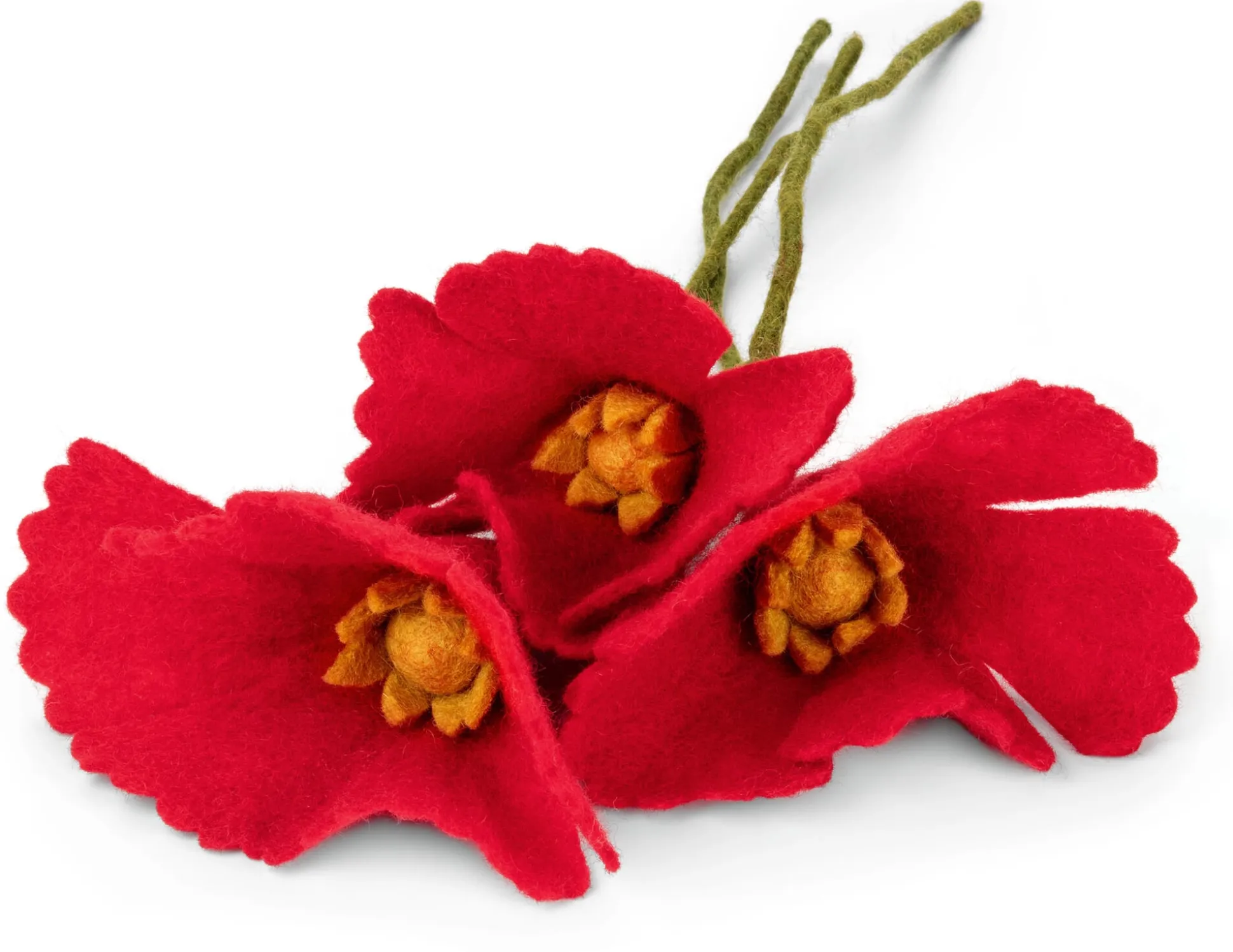 Mohnblumen Filz