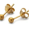 Ohrstecker Satin-Ball