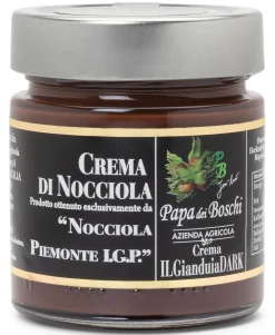 Piemontesische Haselnuss-Schokoladen-Creme dunkel