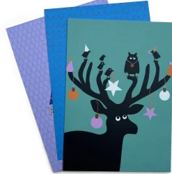 Postkarten-Set Tierische Weihnachten