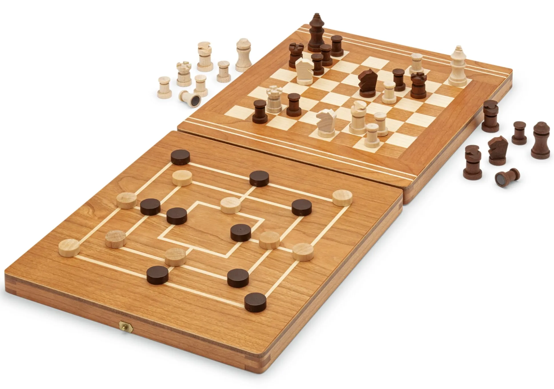 Reise-Spielesammlung Holz