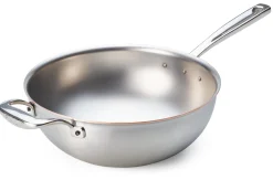 Risottopfanne oder Wok Kupferkern