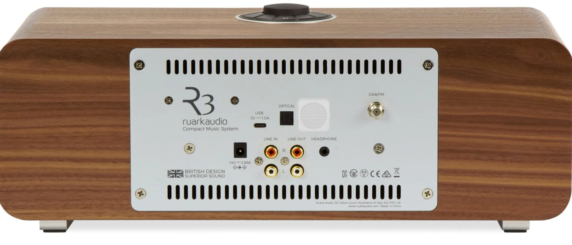 Ruark Audio Tisch-Stereoanlage R3S Nussbaum