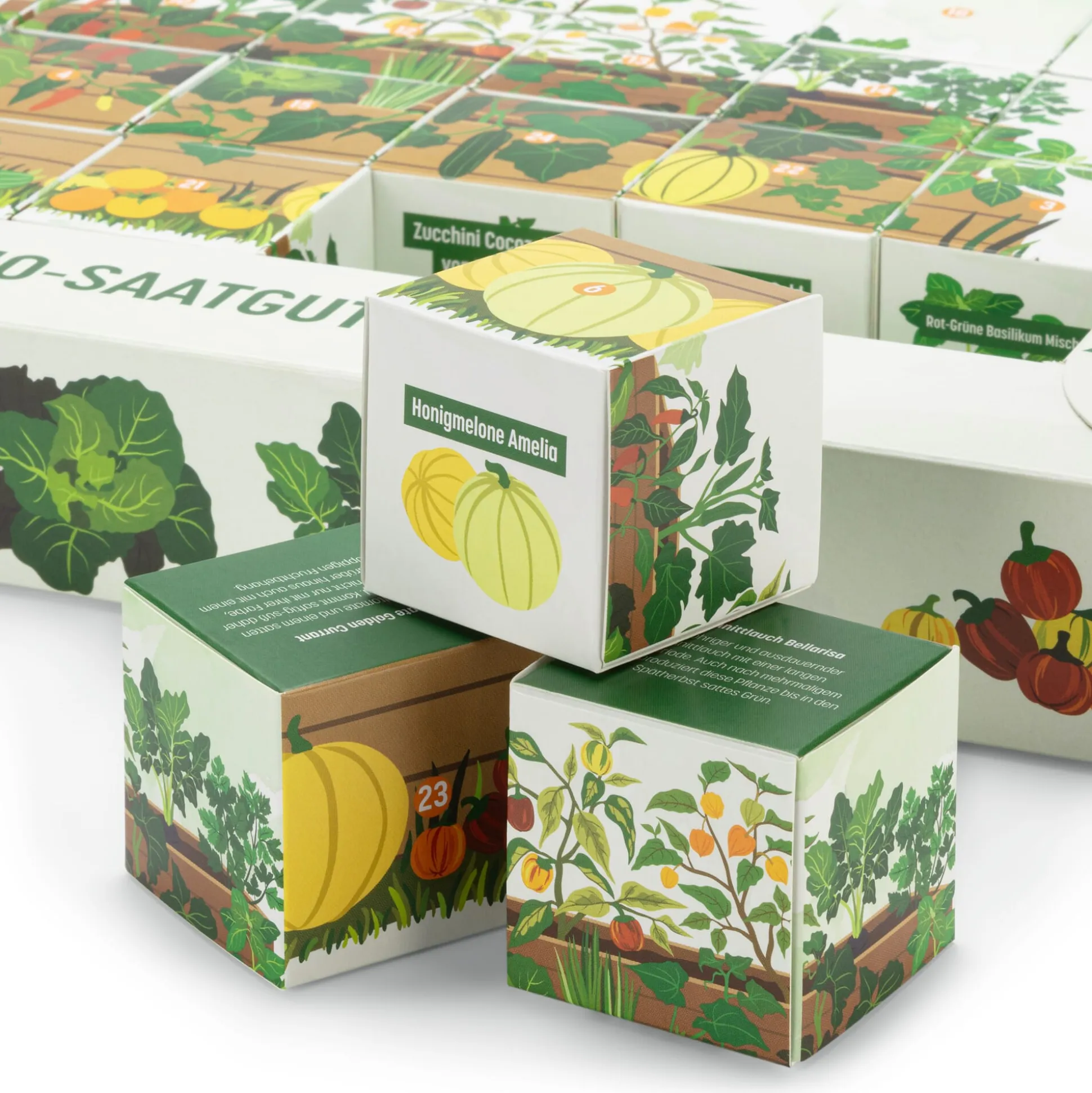 Saatgut-Adventskalender Bio-Hochbeetgemüse